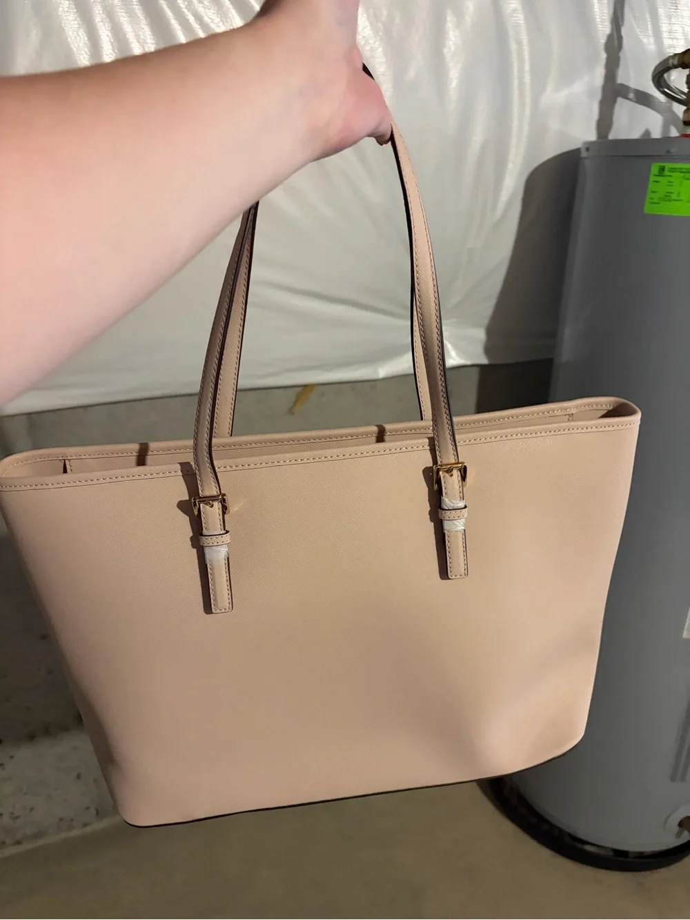 Michael Kors Blush Saffiano Leather Tote with Gold Hardware